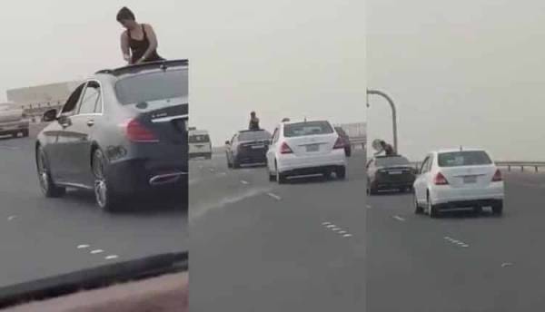 فتاة خليجية ترتدي ملابس فاضحة وترقص من فتحة السيارة.. وهكذا عاقبتها المحكمة