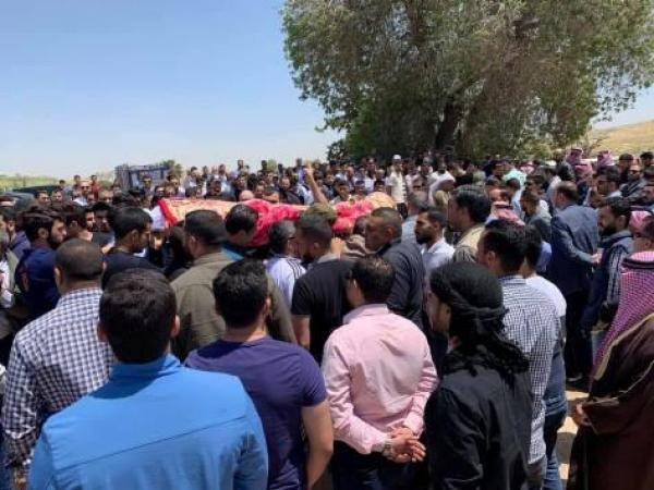 تشييع جثماني قصي وزيد العدوان