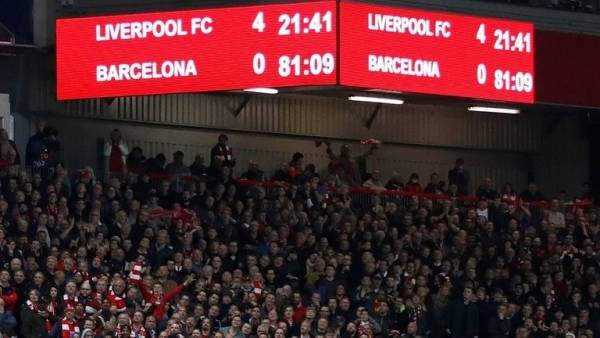 ليفربول يخسر 5 ملايين إسترليني بعد رباعية برشلونة