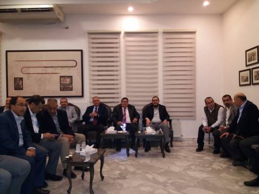 التيار النقابي المهني للأطباء برفقة النقيب للتبريك لمعالي وزير الصحة