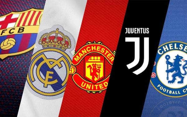 بالأرقام أغلى 10 علامات تجارية لأندية كرة القدم في العالم لعام 2019