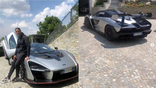 رونالدو يستعرض سيارته الجديدة مكلارين سينا(فيديو)