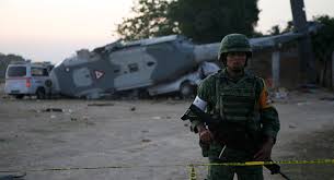 تحطم طائرة هليكوبتر عسكرية بالمكسيك ومقتل أفراد طاقمها الخمسة