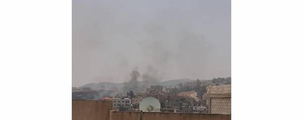 حرائق واسعة في اثار جرش تاتي على نحو 80 دونما