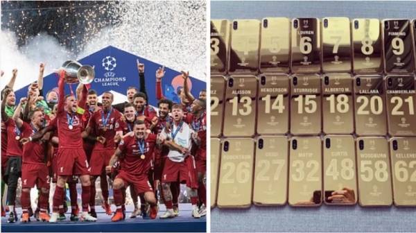 بالصور  شركة تقدم هواتف آيفون ذهبية للاعبي ليفربول