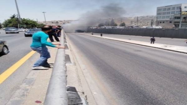 شاهدوا : اصوات انفجارات إثر اشتعال مركبة داخل نفق صويلح