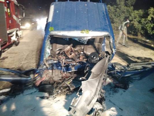 4 وفيات واصابتين بحادث تصادم مروع في اربد (صور)