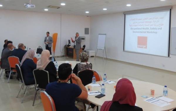 Orangeالأردن تعقد ورشة عمل حول قواعد وإجراءات الصحة والسلامة المهنية