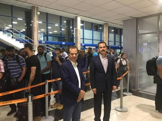 وصول مجموعة من المهندسين والعاملين الاردنيين الذين تم مهاجمة مقر عملهم في كازخستان فجر الثلاثاء