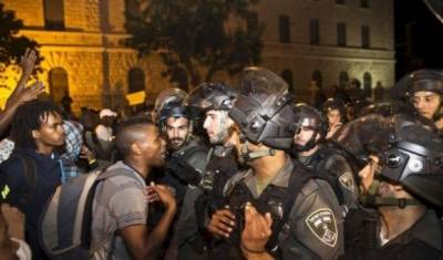 بالفيديو : يهود الفلاشا يهتفون باسم فلسطين ضمن الاحتجاجات!