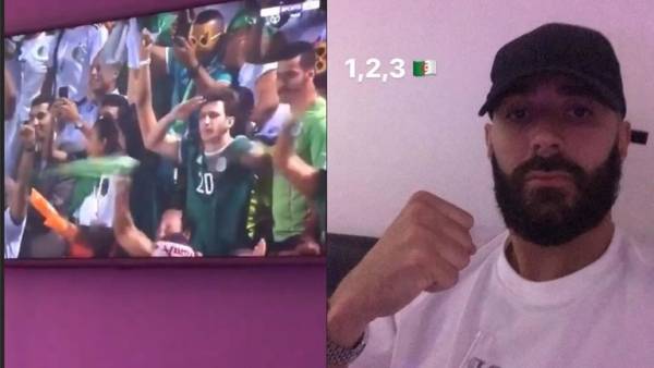 كريم بنزيما يستمر في دعم منتخب الجزائر