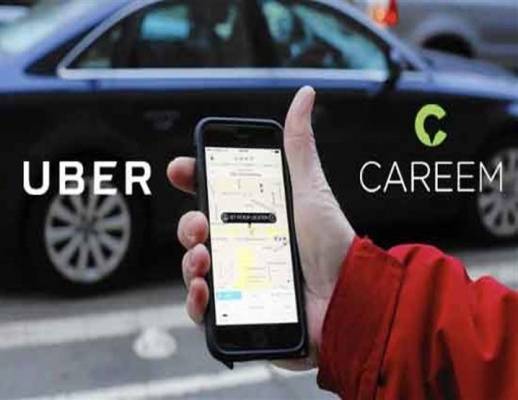 أسعار جنونية لتطبيقات اوبر و كريم