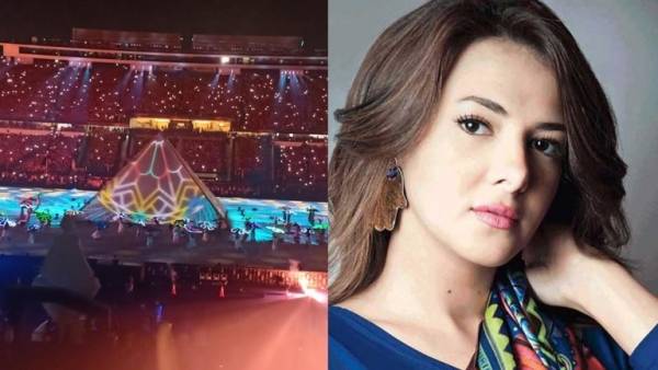 دنيا سمير غانم تحيي حفل ختام قصير لكأس الأمم الإفريقية