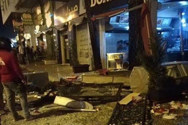 انفجار اسطوانة غاز في مطعم بشارع المدينة المنورة