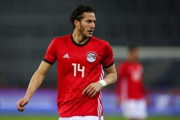 رمضان صبحي قائد المنتخب الأوليمبى فى بطولة أمم أفريقيا بمصر