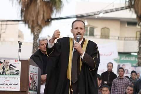 المدعي العام يوقف رئيس المنظمة العربية لحقوق الانسان المحامي عبد الكريم الشريدة .. (تفاصيل)