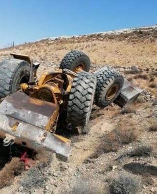 اصابة سائقان يعملان بمشروع طاقة الرياح في الطفيلة