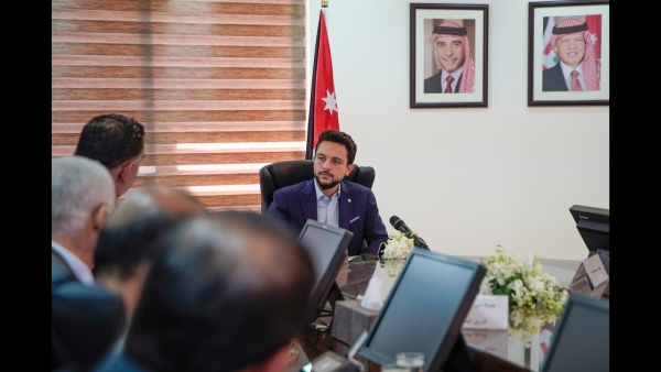 حديث سمو الأمير الحسين بن عبدالله الثاني، ولي العهد، خلال زيارة وزارة العمل