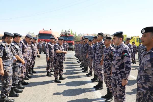 مدير عام الدفاع المدني يتفقد جاهزية مديريتي دفاع مدني الزرقاء والمفرق