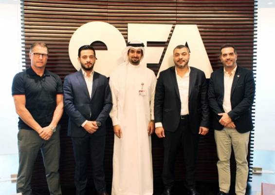 اتحاد الكرة يبحث سبل التعاون مع نظيره القطري