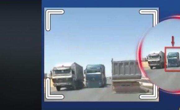 ضبط شاحنة ارتكبت مخالفة كارثية على الصحراوي