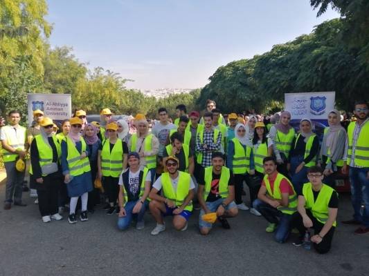 عمان الأهلية تشارك في ماراثون معاً .. ضد الفقر والجوع