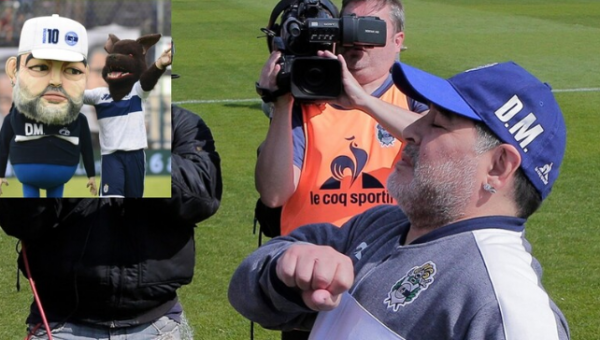 هكذا سخر رواد مواقع التواصل الاجتماعي من تميمة مارادونا المرعبة ..(فيديو)