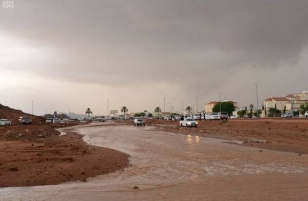 امطار غزيرة في عدة مناطق غرب محافظة المفرق