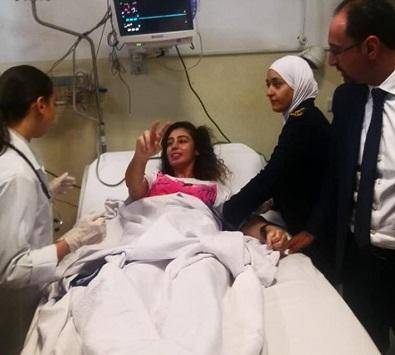 اللبدي تتعرض لإعياء حاد عقب احتفال رسمي بتحريرها