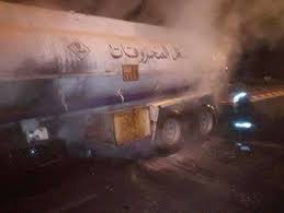 ضابط دفاع مدني يحول دون وقوع كارثة بعد اخماده حريق شب بعجلات صهريج محمَّل بـ35 ألف لتر بنزين