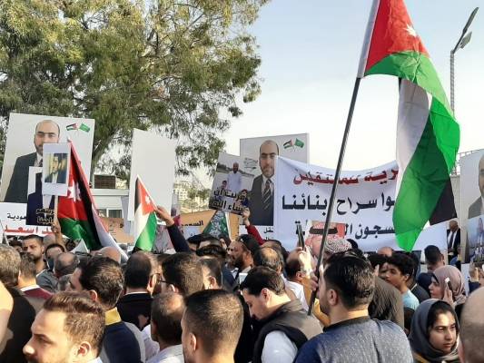 اعتصام أمام الخارجية للمطالبة بالإفراج عن معتقلين أردنيين في السعودية