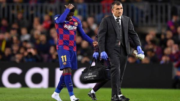 برشلونة يعلن غياب ديمبيلي لفترة طويلة عن الملاعب