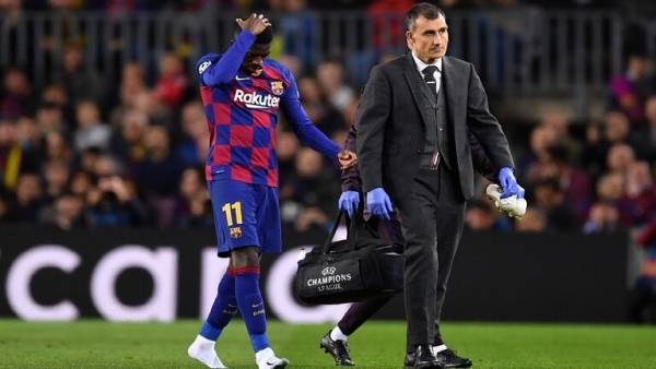 برشلونة يعلن غياب ديمبيلي لفترة طويلة عن الملاعب