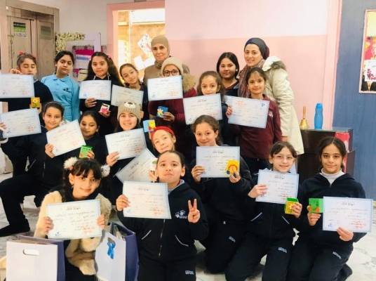 المسابقة الفنية في مدارس النظم الحديثة  بنات