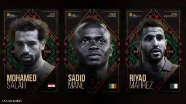 صراع ناري بين صلاح ومحرز وماني على لقب الأفضل