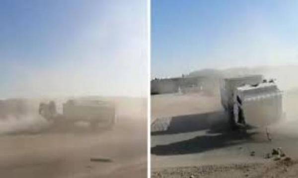 شاحنة تتحرك بشكل مخيف بدون سائق في الرياض..فيديو