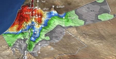 زيادة اشتداد الجبهة الباردة مع عبورها العاصمة والمناطق الوسطى .. عواصف رعدية وأمطار غزيرة
