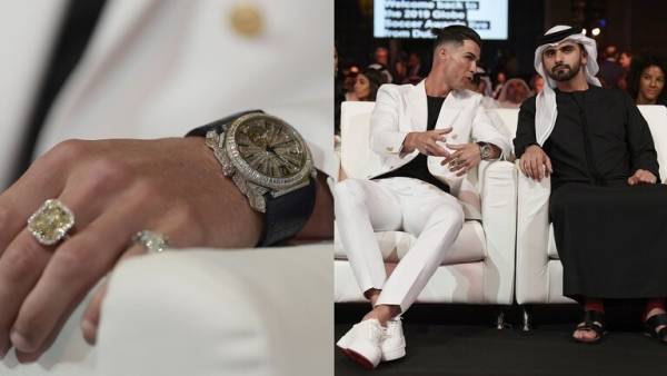 ما قيمة المجوهرات التي ارتداها رونالدو خلال حفل غلوب سوكر بدبي؟