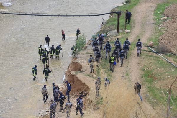 البحث ما يزال مستمرا على الشخص المفقود في سيل الزرقاء