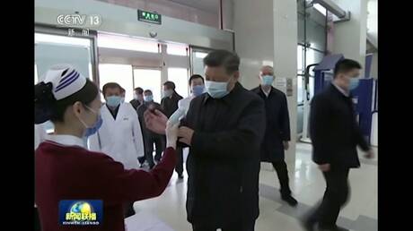 شاهد.. رئيس الصين في مستشفى للتأكد من عدم إصابته بفيروس كورونا