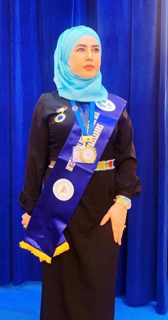 المركز العربي الأروبي لحقوق الانسان يمنح الدكتور الجلامدة منصب سفيرة السلام والنوايا الحسنة