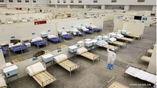 مستشفى ووهان ينهي أعماله ويغلق رسميا .. (صور)