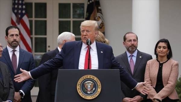 3 مرات في ساعة.. ترامب يصف كورونا ب الفيروس الصيني