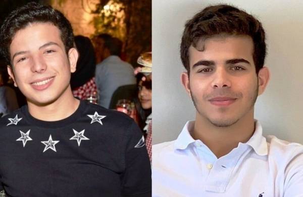 الأميران حسين ومحمد ابنا الأمير طلال بن محمد ينهيان مدة الحجر الصحي في منطقة البحر الميت