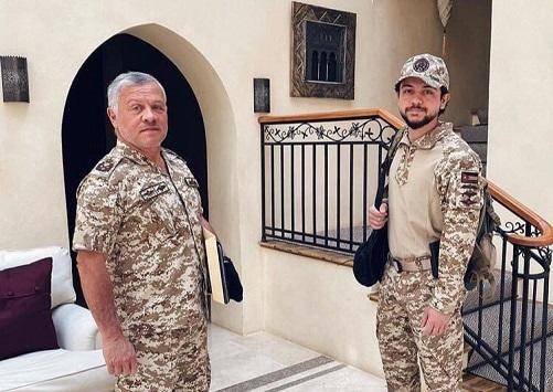 الملك وولي العهد في إربد