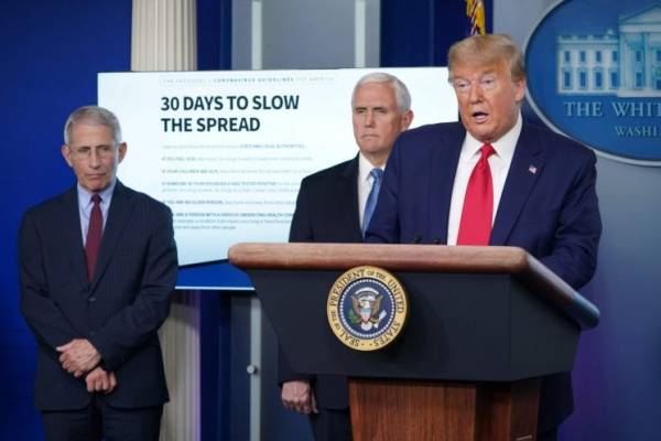 ترامب: أمام الولايات المتحدة أسبوعان مؤلمان جداً جداً بسبب كورونا