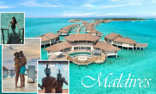 عالقان في الجنة.. كورونا يجبر زوجان على شهر عسل أبدي في أفخر منتجعات المالديف (صور)