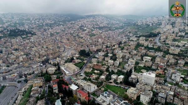 شاهد السلط بعيون طائرات الامن العام الدرون