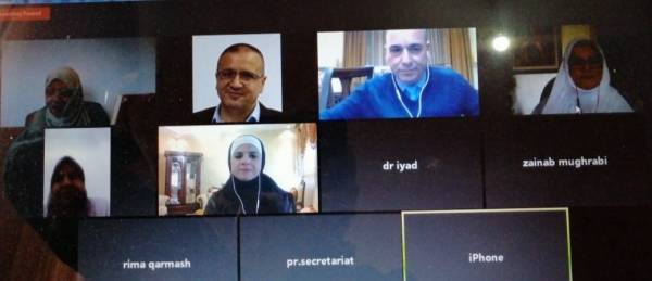 مناقشة رسالة الماجستير الرابعة عن بعد في عمان العربية حول مستوى القلق وعلاقته بالتفاؤل لدى مرضى السرطان في الأردن