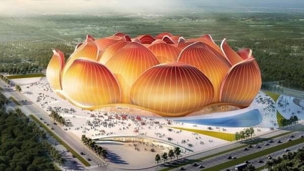 بالصور.. الصين تشرع ببناء أكبر استاد لكرة القدم في العالم